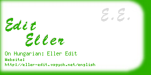 edit eller business card